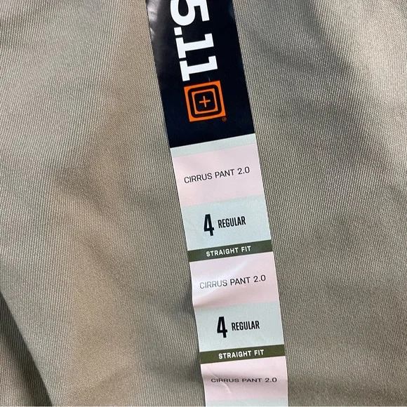 5.11 TACTICAL Women's Cirrus Pant 2.0 Size 4R In Khaki - Picture 7 of 10